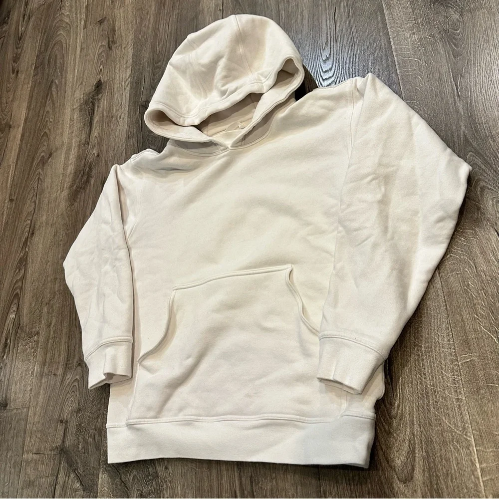 Lululemon Women’s All Yours Hoodie White Fleece Cozy Size S Soft Fleece Comfy